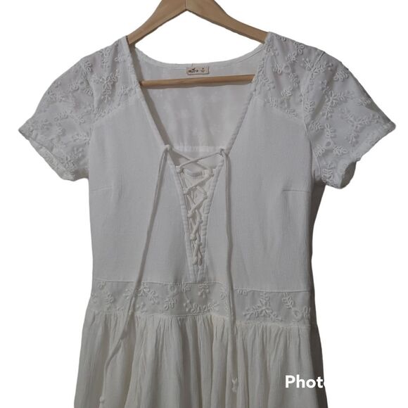 Hollister dress white short sleeves size xs - Picture 3 of 5